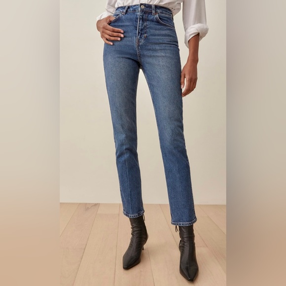 Reformation Liza Ultra High Straight Jeans - Picture 2 of 10